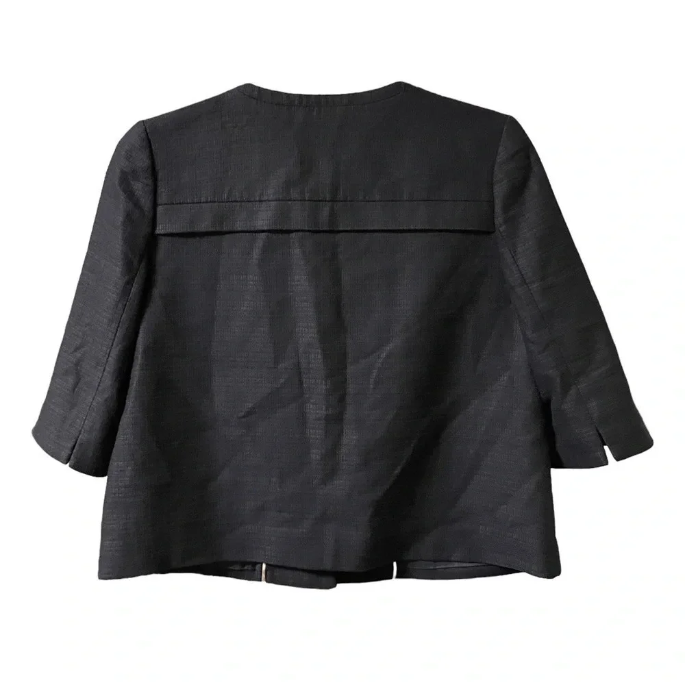 J.CREW NAVY BLUE CROPPED PEACOAT - Picture 2 of 3